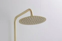 Wesseling & Bos Doucheset - Regendouche Mat Goud Geborsteld - Doucheset Met Thermostaatkraan - Atlanta -Badkamerartikelen Winkel 1200x798 6