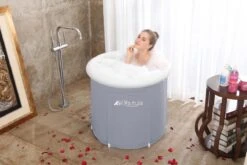 HBKS Zitbad - Bath Bucket - Ice Bath - Dompelbad - Voor Volwassenen En Kinderen - Inclusief Tas - Ijsbad Wim Hof Methode - Inclusief Ijsbad Ebook - Grijs -Badkamerartikelen Winkel 1200x800 33