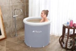 HBKS Zitbad - Bath Bucket - Ice Bath - Dompelbad - Voor Volwassenen En Kinderen - Inclusief Tas - Ijsbad Wim Hof Methode - Inclusief Ijsbad Ebook - Grijs -Badkamerartikelen Winkel 1200x800 34