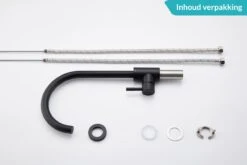 Keuken Kraan - Kraan Wastafelkraan - Kraan Zwart - Badkamerkraan - Inclusief Aansluitmateriaal -Badkamerartikelen Winkel 1200x800 56