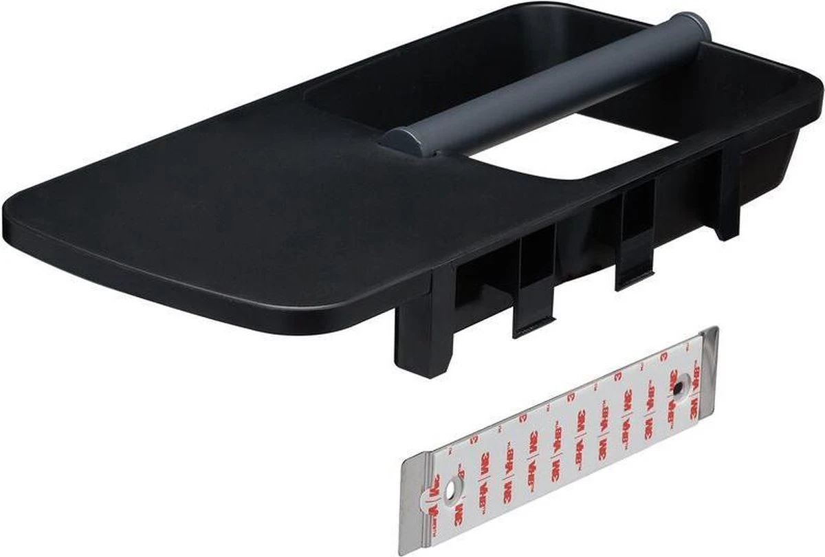 Tiger Tess - Toiletrolhouder Met Planchet - 32,1 Cm - Zwart / Antraciet 6 Tiger Tess - Toiletrolhouder Met Planchet - 32,1 Cm - Zwart / Antraciet - Afbeelding 6