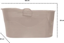 LIFEBATH - Zitbad Mira - Bath Bucket XL - 400L - Ligbad 122 Cm - Costa Rica Sand 9 LIFEBATH - Zitbad Mira - Bath Bucket XL - 400L - Ligbad 122 Cm - Costa Rica Sand -Badkamerartikelen Winkel 1200x811 1