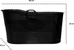 LIFEBATH - Zitbad Mira - Bath Bucket XL - Inclusief Hoofdkussen - 400L - Ligbad 122 Cm - Zwart 11 LIFEBATH - Zitbad Mira - Bath Bucket XL - Inclusief Hoofdkussen - 400L - Ligbad 122 Cm - Zwart -Badkamerartikelen Winkel 1200x811 3