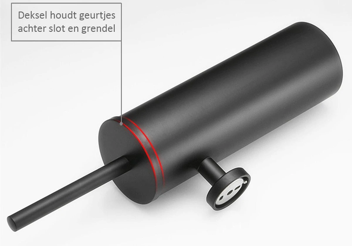 Merkloos Wc Borstel – Toiletborstel – Zwart – Met Houder – Hangend 4 Merkloos Wc Borstel – Toiletborstel – Zwart – Met Houder – Hangend - Afbeelding 4