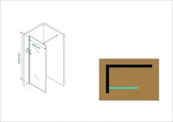 Wiesbaden Eco Inloopdouche + Muurprofiel - 8 Mm Nano - 100 X 200 Cm -Badkamerartikelen Winkel 1200x849 3