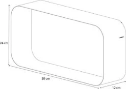 Sealskin Brix - Wandkubus Wandelement Wandrek - 12x50x24 Cm - Metaal - Zwart 21 Sealskin Brix - Wandkubus Wandelement Wandrek - 12x50x24 Cm - Metaal - Zwart -Badkamerartikelen Winkel 1200x852 2