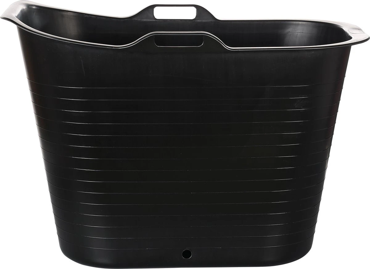 FlinQ Bath Bucket Premium Zwart - Zitbad 2022 - Met Temperatuurmeter - Upgrade Bath Bucket Voor Volwassenen En Kinderen - Zwart 2 FlinQ Bath Bucket Premium Zwart - Zitbad 2022 - Met Temperatuurmeter - Upgrade Bath Bucket Voor Volwassenen En Kinderen - Zwart - Afbeelding 2