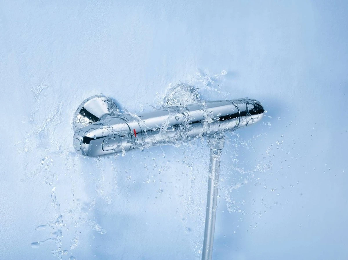 GROHE Grohtherm 1000 New Thermostatische Douchekraan - EcoJoy® - 12cm - Zonder Koppelingen - Chroom - 34147003 5 GROHE Grohtherm 1000 New Thermostatische Douchekraan - EcoJoy® - 12cm - Zonder Koppelingen - Chroom - 34147003 - Afbeelding 5