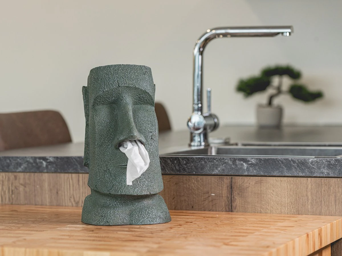 Rotary Hero® Moai - Tissue Box Houder Voor Zakdoeken Tissue Dispenser Cosmeticadoekjesbox - Voor Keuken Badkamer Slaapkamer - Rechthoekig - 18x19x31.5 Cm 13 Rotary Hero® Moai - Tissue Box Houder Voor Zakdoeken Tissue Dispenser Cosmeticadoekjesbox - Voor Keuken Badkamer Slaapkamer - Rechthoekig - 18x19x31.5 Cm - Afbeelding 13