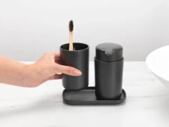 Brabantia ReNew Badkameraccessoires Set - 3-delig - Dark Grey -Badkamerartikelen Winkel 1200x900 29