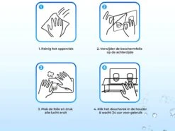 RVS Doucherek Zelfklevend Zonder Boren Zwart - Douchemandje Met 15KG Draagvermogen - Planchet Badkamerrek - Shower Rack - 31x10cm -Badkamerartikelen Winkel 1200x905 1