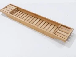 Merkloos Decopatent® Badrekje Voor Over Bad - 70 Cm - Bamboe Hout - Badrek - Badplank - Badbrug - Basic Bad Tafeltje Voor In Bad - Naturel -Badkamerartikelen Winkel 1200x905 2