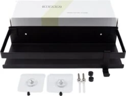 Doucherek Zwart 30 CM - Badkamer Rekje Douche - Zonder Boren - Douchemandje -Badkamerartikelen Winkel 1200x908