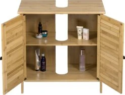 Kamyra® Badkamermeubel Bamboe - Badkamerkast, Wastafelmeubel, Onderkast Wastafel - 60x30x60 Cm - Bamboe 10 Kamyra® Badkamermeubel Bamboe - Badkamerkast, Wastafelmeubel, Onderkast Wastafel - 60x30x60 Cm - Bamboe -Badkamerartikelen Winkel 1200x913