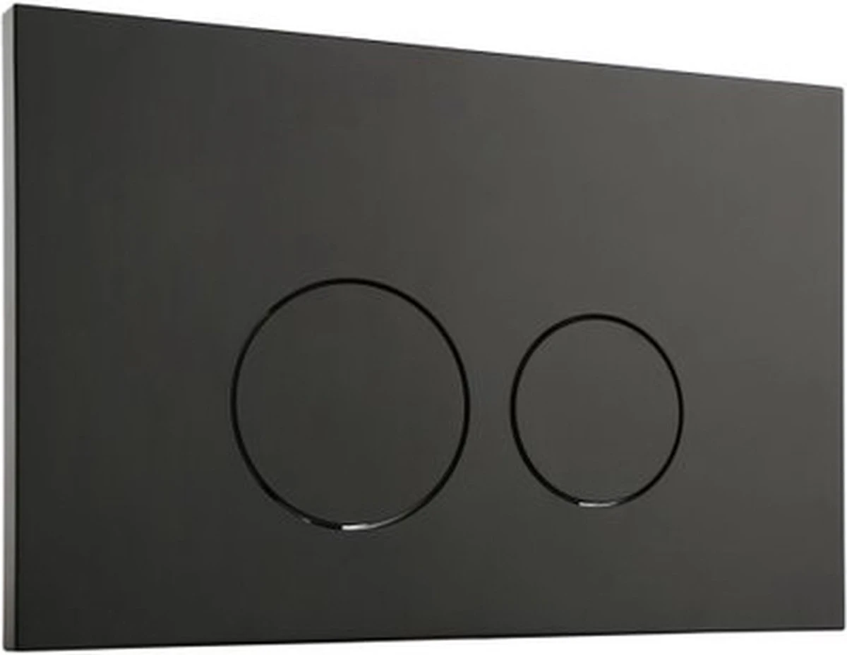 QeramiQ Push Bedieningspaneel Toilet - Frontbediening - Mat Zwart - Voor Geberit UP320/UP720 4 QeramiQ Push Bedieningspaneel Toilet - Frontbediening - Mat Zwart - Voor Geberit UP320/UP720 - Afbeelding 4