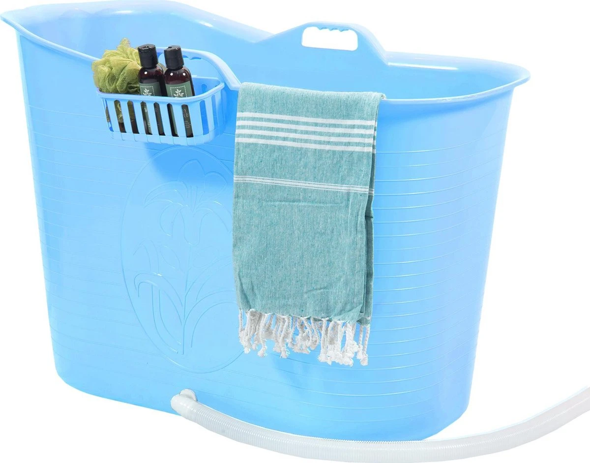 Zitbad Voor Volwassenen - Bath Bucket - Blauw - 200L 1 Zitbad Voor Volwassenen - Bath Bucket - Blauw - 200L