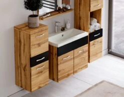 Badmeubelset Alba 60cm Zwart Met Eiken Compleet Badkamermeubel 11 Badmeubelset Alba 60cm Zwart Met Eiken Compleet Badkamermeubel -Badkamerartikelen Winkel 1200x946 2