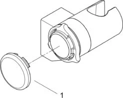 GROHE QuickFix Vitalio Wanddouchehouder - Verstelbaar - Chroom - 26183000 -Badkamerartikelen Winkel 1200x957 2