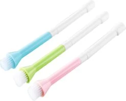 Merkloos Verlengborstel Voor Kraan - Buigbaar Met Schoonmaakborstel - Siliconen - Groen - 2 Stuks -Badkamerartikelen Winkel 1200x961 2