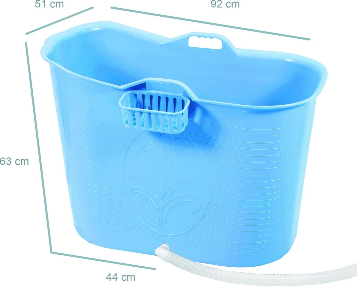 Zitbad Voor Volwassenen - Bath Bucket - Blauw - 200L 7 Zitbad Voor Volwassenen - Bath Bucket - Blauw - 200L - Afbeelding 7
