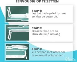 Vonia Opvouwbaar Bad - Zitbad - Bath Bucket - 140 Cm Lang - Inklapbaar Bad - Incl. Badkussen - Roze -Badkamerartikelen Winkel 1200x965 2