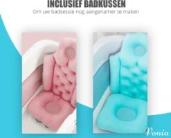 Vonia Opvouwbaar Bad - Zitbad - Bath Bucket - 140 Cm Lang - Inklapbaar Bad - Incl. Badkussen - Roze -Badkamerartikelen Winkel 1200x966 2