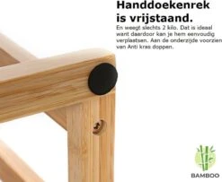 Merkloos Decopatent® Handdoekrek - Vrijstaand Handdoekenrek Voor In Badkamer - Handdoekrek - Bamboe Hout - Handdoek - Droogrek Met 3 Armen 12 Merkloos Decopatent® Handdoekrek - Vrijstaand Handdoekenrek Voor In Badkamer - Handdoekrek - Bamboe Hout - Handdoek - Droogrek Met 3 Armen -Badkamerartikelen Winkel 1200x984 1