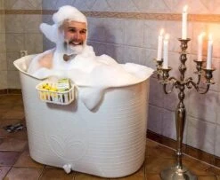 Zitbad Voor Volwassenen - Bath Bucket - Wit - 200L -Badkamerartikelen Winkel 1200x988 3