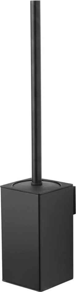Toiletborstel Met Houder - Hangend - RVS - Mat Zwart - H 42,6 Cm