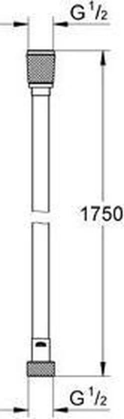 GROHE VitalioFlex Silver TwistStop Doucheslang - 175 Cm - Chroom -Badkamerartikelen Winkel 356x1200 2