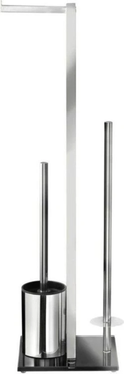 WENKO Toiletbutler Rivalta RVS Glanzend - Toiletborstel Met Houder, Toiletrolhouder En Reserverolhouder -Badkamerartikelen Winkel 399x1200