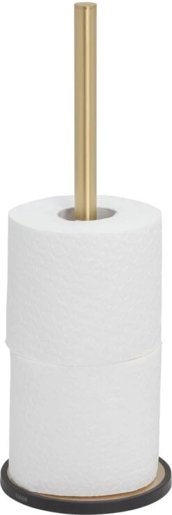 Tiger Tune - Reserverolhouder Vrijstaand - Messing Geborsteld / Zwart 14 Tiger Tune - Reserverolhouder Vrijstaand - Messing Geborsteld / Zwart -Badkamerartikelen Winkel 401x1200