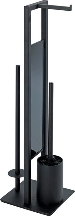 WENKO Toiletbutler Rivalta Zwart - Toiletborstel Met Houder, Toiletrolhouder En Reserverolhouder 30 WENKO Toiletbutler Rivalta Zwart - Toiletborstel Met Houder, Toiletrolhouder En Reserverolhouder -Badkamerartikelen Winkel 421x1200 4