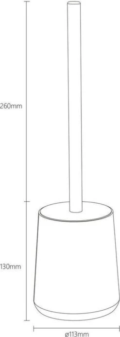 Sealskin Earth - Toiletborstel Met Houder Vrijstaand - Eiken -Badkamerartikelen Winkel 428x1200