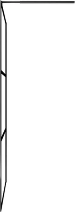 VidaXL Inloopdouchewand Transparant 90x195 Cm ESG-glas Zwart 12 VidaXL Inloopdouchewand Transparant 90x195 Cm ESG-glas Zwart -Badkamerartikelen Winkel 429x1200
