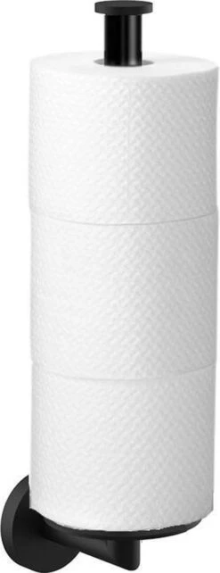 Wc Rolhouder Reserverolhouder Toiletrolhouder Voor 3 Rollen Zwart - Badkamer Accessoires - Hangend -Badkamerartikelen Winkel 462x1200