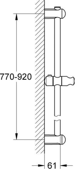 GROHE Euphoria Cosmopolitan Glijstang 90 Cm - Chroom -Badkamerartikelen Winkel 531x1200