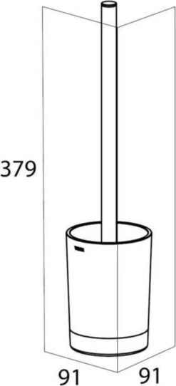 Tiger Tune - Toiletborstel Met Houder Vrijstaand - Zwart Metaal Geborsteld / Zwart -Badkamerartikelen Winkel 547x1200 1