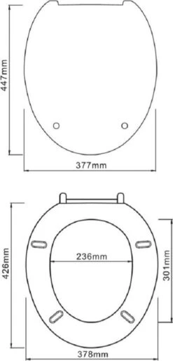 SCHÜTTE WC-Bril 10220 DUROPLAST - Antibacterieel - Soft Close - Gelakt - Wit -Badkamerartikelen Winkel 577x1200