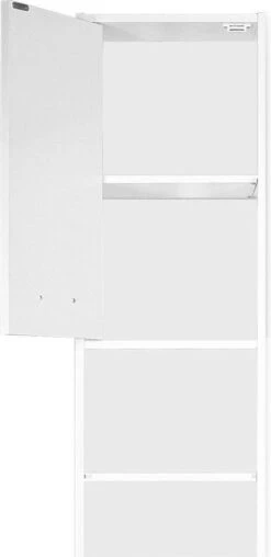 Casaria Badkamerkast - 6 Vakken/ 2 Deuren - Slank En Elegant - Wit -Badkamerartikelen Winkel 584x1200 1