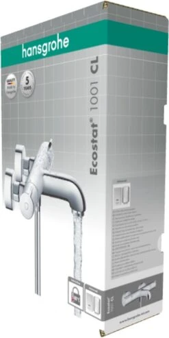 Hansgrohe Ecostat 1001CL Badthermostaat - Chroom -Badkamerartikelen Winkel 601x1200 2