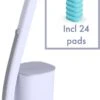 Wc Borstel - Wc Cleaner Met Een Wegwerp Spons- Toiletborstel- Incl 24 Wegwerp Spons- Vijstand-