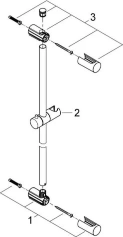 GROHE QuickFix Vitalio Glijstang - 60 Cm -Badkamerartikelen Winkel 625x1200 1