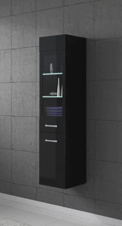 Badplaats Badkamerkast Rio 30 X 30 X 131 Cm - Zwart Hoogglans - Hangende Kolomkast Met 2 Deuren 8 Badplaats Badkamerkast Rio 30 X 30 X 131 Cm - Zwart Hoogglans - Hangende Kolomkast Met 2 Deuren -Badkamerartikelen Winkel 650x1200 1