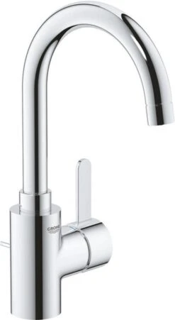 GROHE Eurosmart Cosmopolitan Wastafelkraan - Hoge C-uitloop - Met Trekwaste - Chroom - 32830001 13 GROHE Eurosmart Cosmopolitan Wastafelkraan - Hoge C-uitloop - Met Trekwaste - Chroom - 32830001 -Badkamerartikelen Winkel 657x1200 1