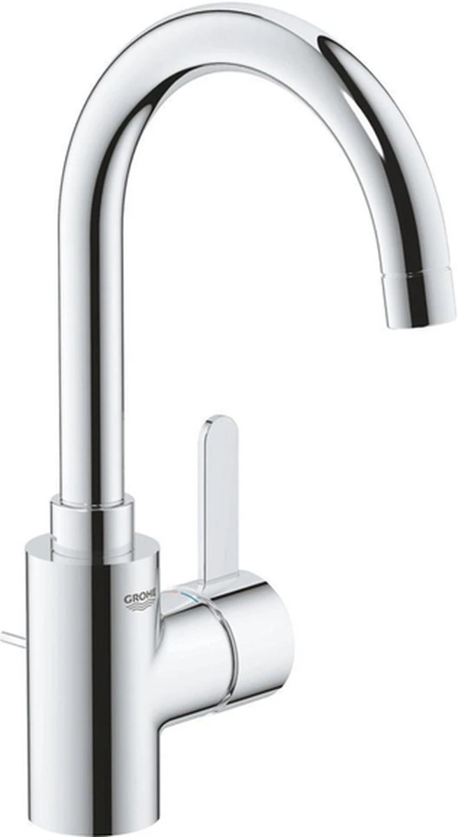 GROHE Eurosmart Cosmopolitan Wastafelkraan - Hoge C-uitloop - Met Trekwaste - Chroom - 32830001 6 GROHE Eurosmart Cosmopolitan Wastafelkraan - Hoge C-uitloop - Met Trekwaste - Chroom - 32830001 - Afbeelding 6