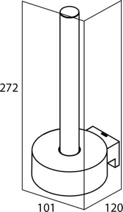 Tiger Bold - Reserverolhouder - Zwart -Badkamerartikelen Winkel 697x1200
