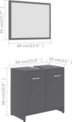 Decoways - Badkamermeubelset Spaanplaat Grijs -Badkamerartikelen Winkel 706x1200 2