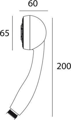 Tiger Como Handdouche - Douchekop Ø 7,5 Cm - Volle Straal - Chroom -Badkamerartikelen Winkel 709x1200