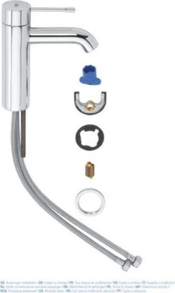 GROHE Essence New Wastafelkraan - Met EcoJoy® - Lage Uitloop - Chroom - 23590001 -Badkamerartikelen Winkel 716x1200